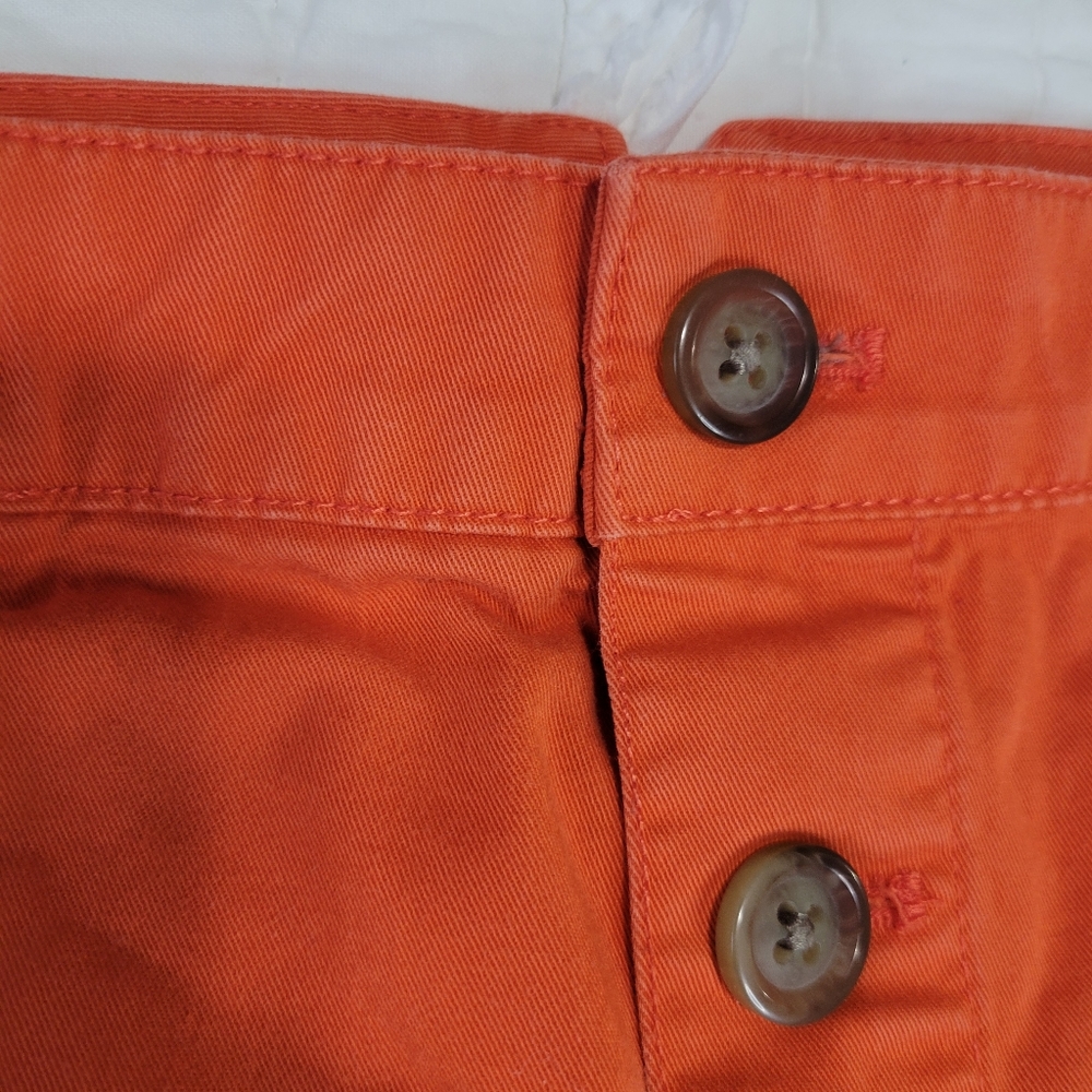 Gap Khakis Cotton Stretch Button Down Mini Skirt … - image 4